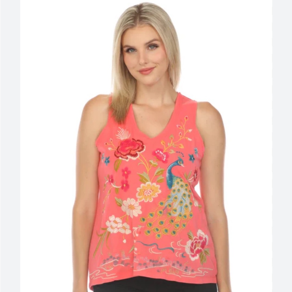JOHNNY WAS Celina sleeveless tank Size XXL, NWT